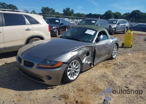 2003 BMW Z4 2.5I из США, поврежденный, VIN 4USBT33453LS42831